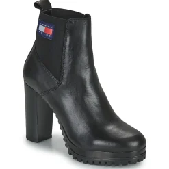 Tommy Jeans - Essentials High Heel Boot Noir Outlet