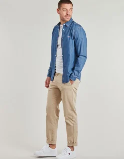 Tommy Jeans - RGLR FIT SHIRT MID BLUE Bleu New