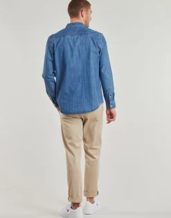 Tommy Jeans - RGLR FIT SHIRT MID BLUE Bleu New