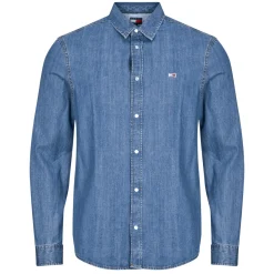 Tommy Jeans - RGLR FIT SHIRT MID BLUE Bleu New