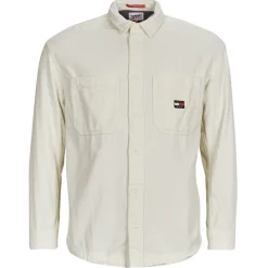 Tommy Jeans - TJM CASUAL CORDUROY OVERSHIRT Blanc Discount