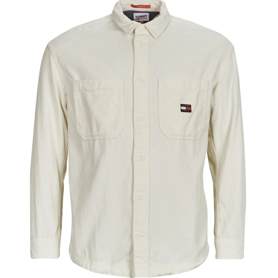 Tommy Jeans - TJM CASUAL CORDUROY OVERSHIRT Blanc Discount