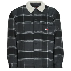 Tommy Jeans - TJM CHECK SHERPA OVERSHIRT EXT< Chemises