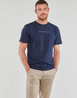 Tommy Jeans - TJM CLSC SMALL TEXT TEE Marine Online