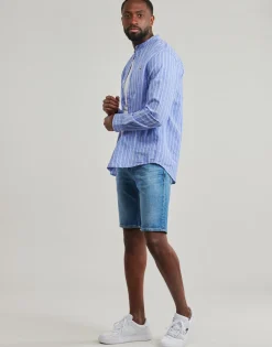 Tommy Jeans Chemises^- TJM LINEN MIX BND STP SHRT EXT