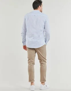 Tommy Jeans - TJM MAO STRIPE LINEN BLEND SHIRT