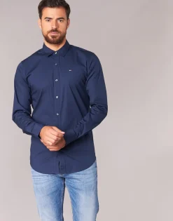 Tommy Jeans - TJM ORIGINAL STRETCH SHIRT Marine Outlet