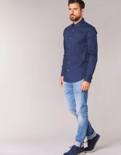 Tommy Jeans - TJM ORIGINAL STRETCH SHIRT Marine Outlet