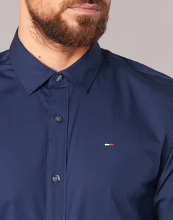 Tommy Jeans - TJM ORIGINAL STRETCH SHIRT Marine Outlet