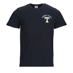 Tommy Jeans - TJM REG CURVED LETTERMAN TEE Marine Clearance