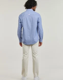 Tommy Jeans - TJM REG LINEN BLEND SHIRT< Chemises