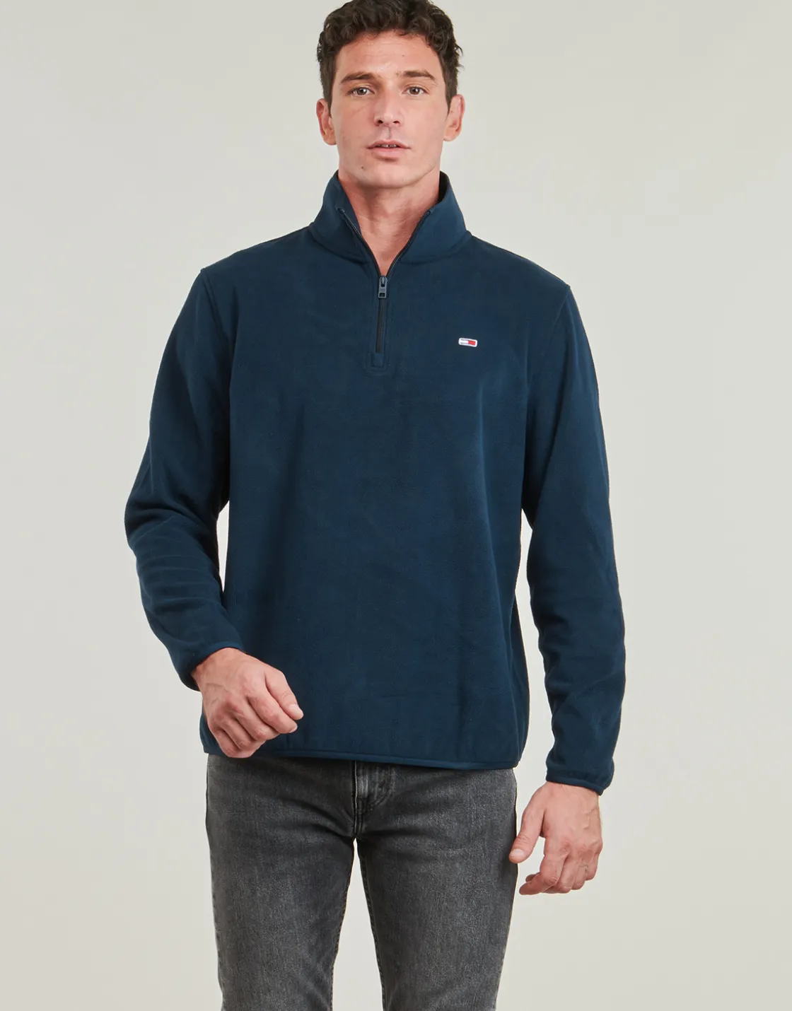 Tommy Jeans - TJM REG S FLAG POLAR 1/4 ZIP< Sweats & Polaires