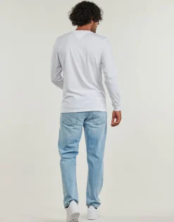 Tommy Jeans - TJM SLIM LINEAR CHST L/S TEE EXT Blanc New