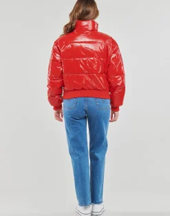 Tommy Jeans - TJW BADGE GLOSSY PUFFER Rouge New