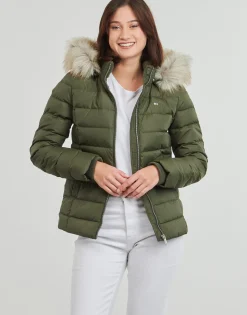 Tommy Jeans - TJW BASIC HOODED DOWN JACKET EXT Kaki New