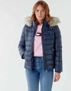 Tommy Jeans Manteaux^- TJW BASIC HOODED DOWN JACKET