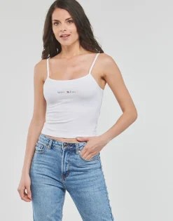 Tommy Jeans T-shirts & Polos^- TJW BBY COLOR LINEAR STRAP TOP