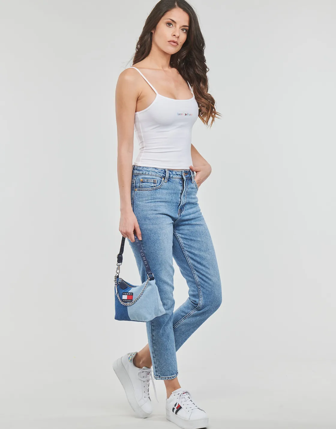 Tommy Jeans T-shirts & Polos^- TJW BBY COLOR LINEAR STRAP TOP