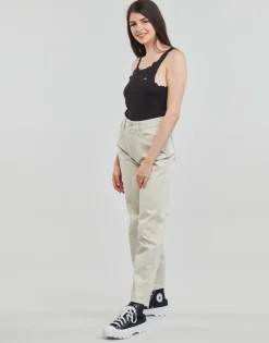 Tommy Jeans - TJW BETSY MID RISE LOOSE Beige