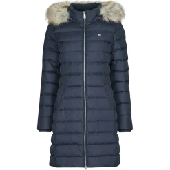 Tommy Jeans - TJW ESSENTIAL HOODED DOWN COAT Marine Hot
