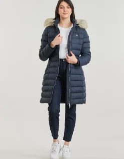 Tommy Jeans - TJW ESSENTIAL HOODED DOWN COAT Marine Hot