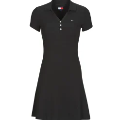 Tommy Jeans - TJW F&F RIB POLO DRESS EXT< Robes