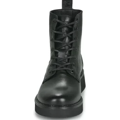 Tommy Jeans - TJW LACE UP FLAT BOOT Noir Hot
