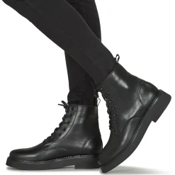 Tommy Jeans - TJW LACE UP FLAT BOOT Noir Hot