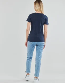 Tommy Jeans - TJW SKINNY ESSENTIAL LOGO 1 SS Marine Discount