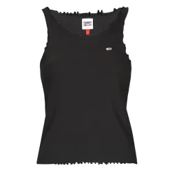 Tommy Jeans - TJW SKINNY RIB BABYLOCK TANK Noir New