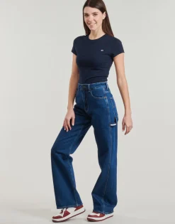 Tommy Jeans - TJW SLIM C-NECK TEE Marine Outlet