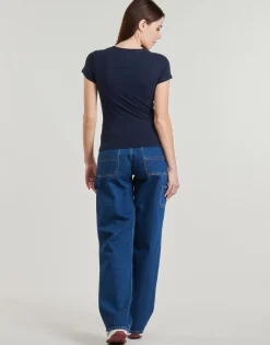 Tommy Jeans - TJW SLIM C-NECK TEE Marine Outlet