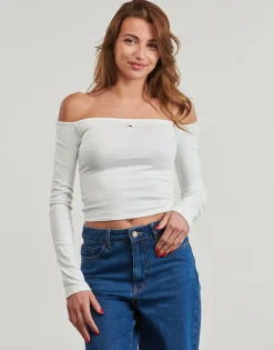Tommy Jeans - TJW SLIM ESSENTIAL BOAT NECK LS< T-shirts & Polos