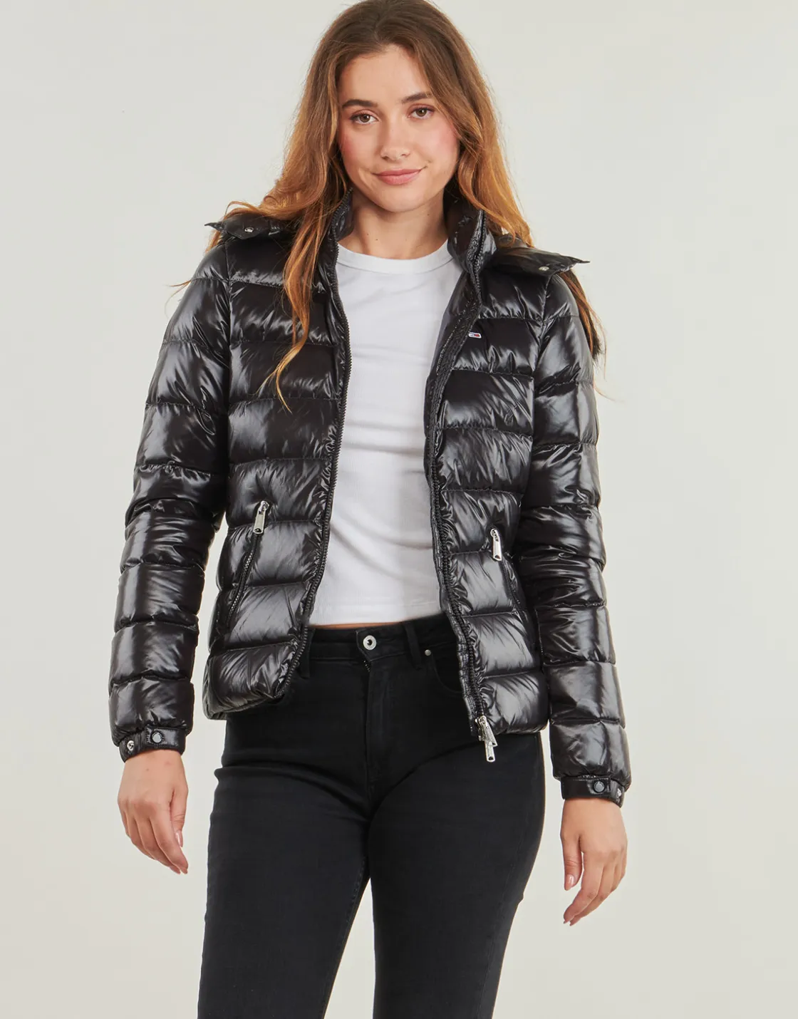 Tommy Jeans Manteaux^- TJW TONAL HOODED DOWN JACKET