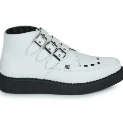 TUK - POINTED CREEPER 3 BUCKLE BOOT Blanc
