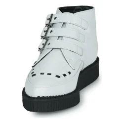 TUK - POINTED CREEPER 3 BUCKLE BOOT Blanc