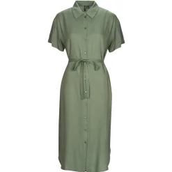 Vero Moda Robes^- VMBUMPY SS CALF SHIRT DRESS NOOS