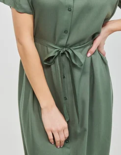 Vero Moda Robes^- VMBUMPY SS CALF SHIRT DRESS NOOS