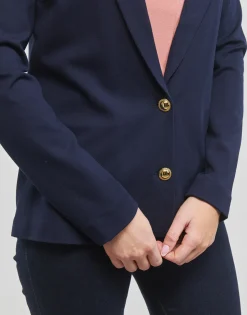Vero Moda - VMEVA LS SLIM BLAZER W. GOLD BUTTON  GA Marine Clearance