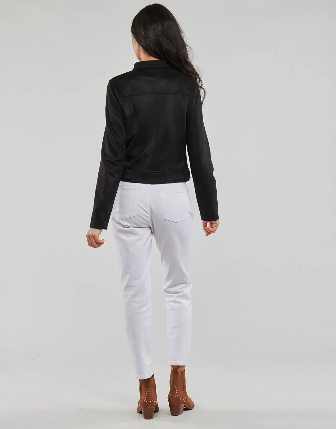 Vero Moda Vestes^- VMJOSE MARI SHORT FAUX SUEDE JACKET BOOS