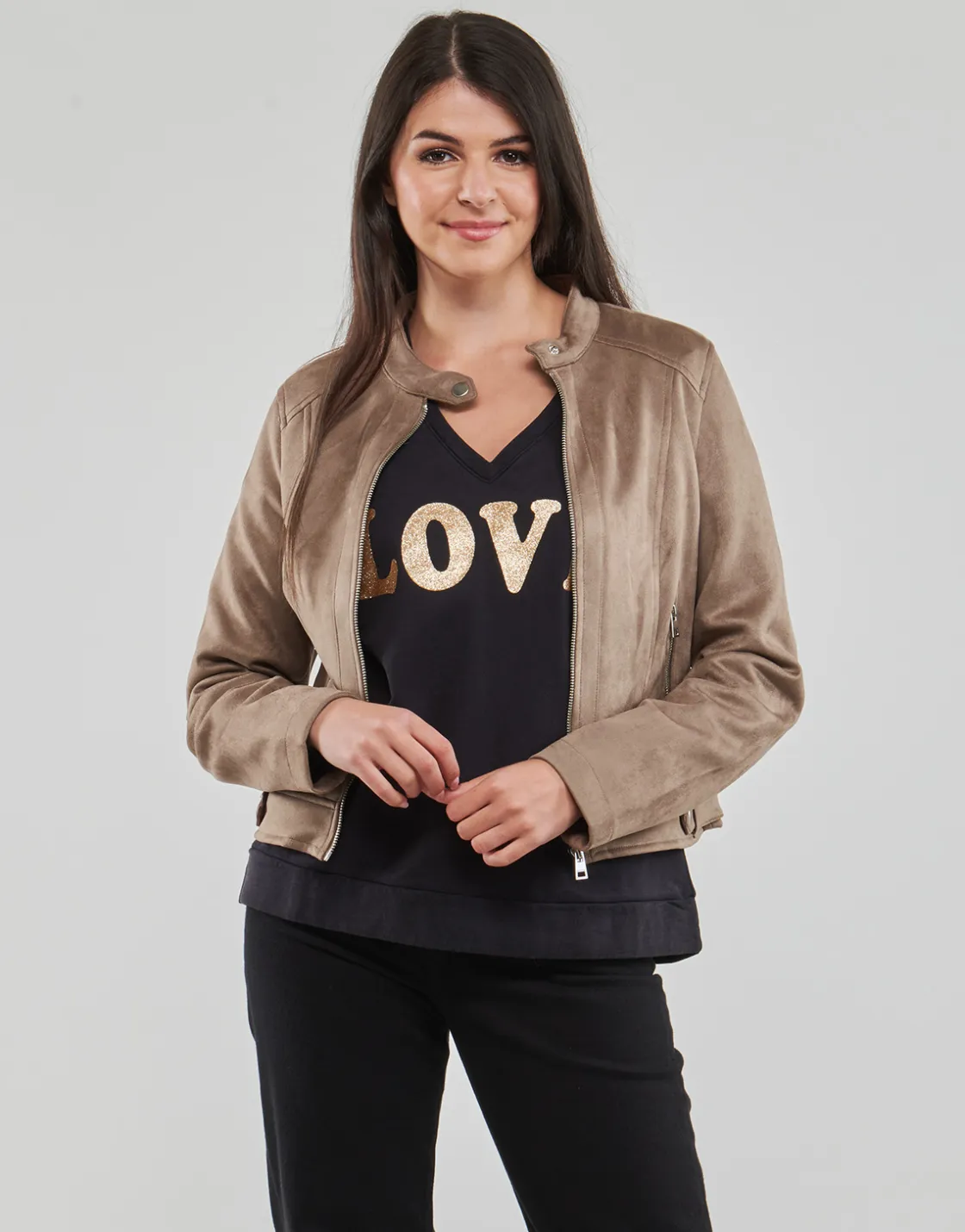 Vero Moda - VMJOSE MARI SHORT FAUX SUEDE JACKET BOOS< Vestes