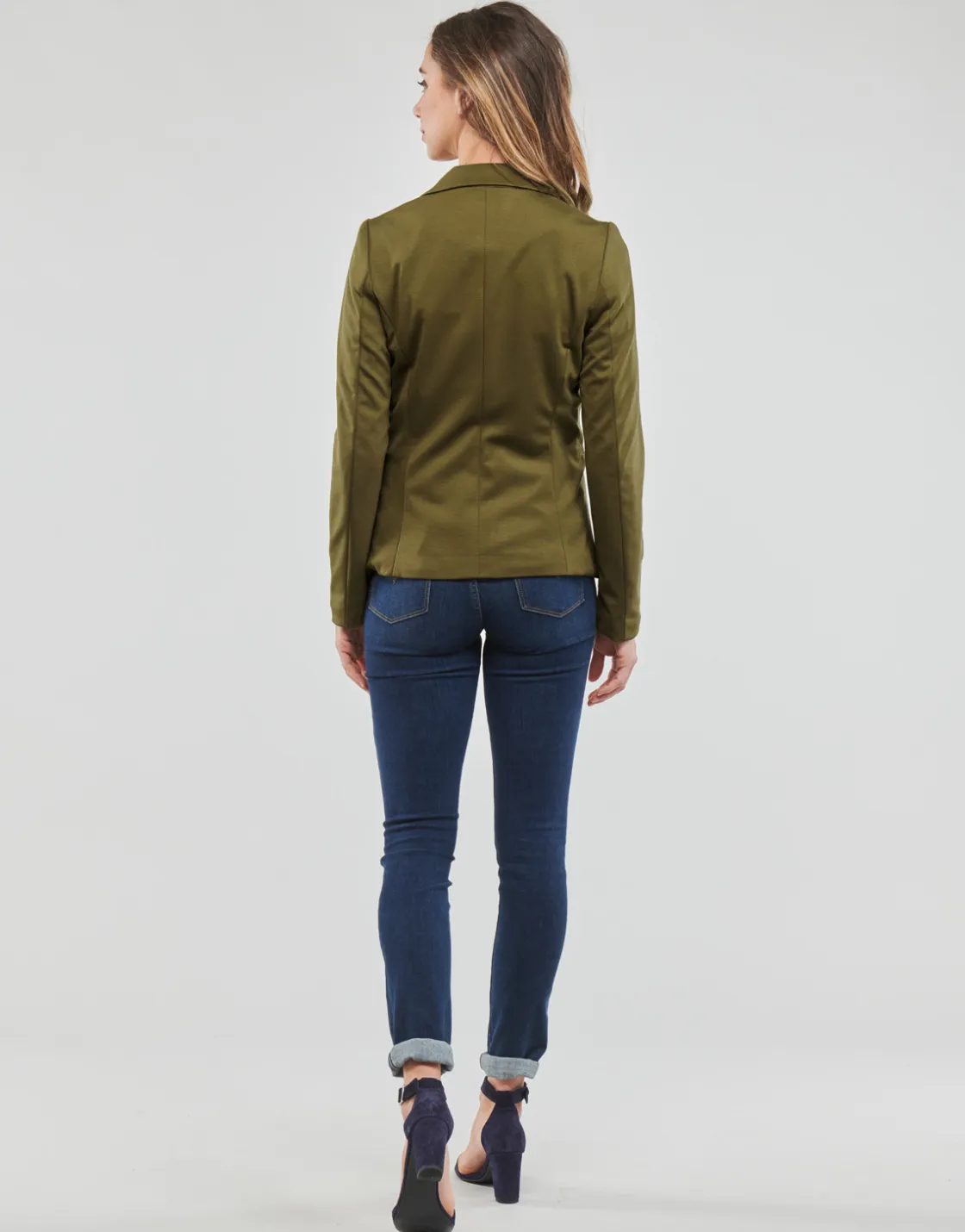 Vero Moda - VMLUCCA LS SLIM JERSEY BLAZER NOOS Kaki Outlet