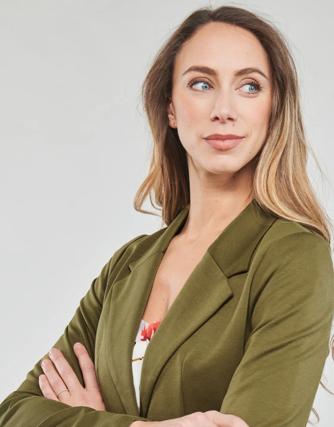 Vero Moda - VMLUCCA LS SLIM JERSEY BLAZER NOOS Kaki Outlet