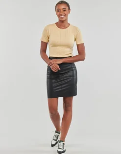 Vero Moda - VMOLYMPIA HW SHORT PL SKIRT NOOS Noir Best