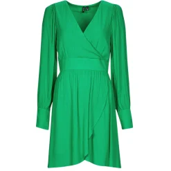 Vero Moda - VMPOLLIANA LS SHORT DRESS WVN< Robes