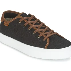 Victoria Baskets Mode^- BASKET LINO DETALLE MARRON