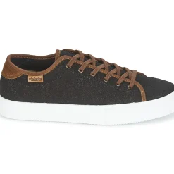 Victoria Baskets Mode^- BASKET LINO DETALLE MARRON