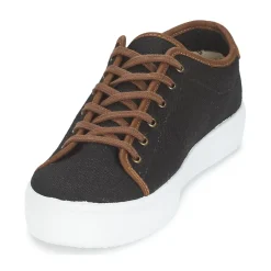 Victoria Baskets Mode^- BASKET LINO DETALLE MARRON