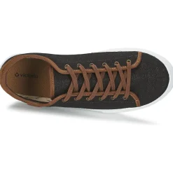 Victoria Baskets Mode^- BASKET LINO DETALLE MARRON