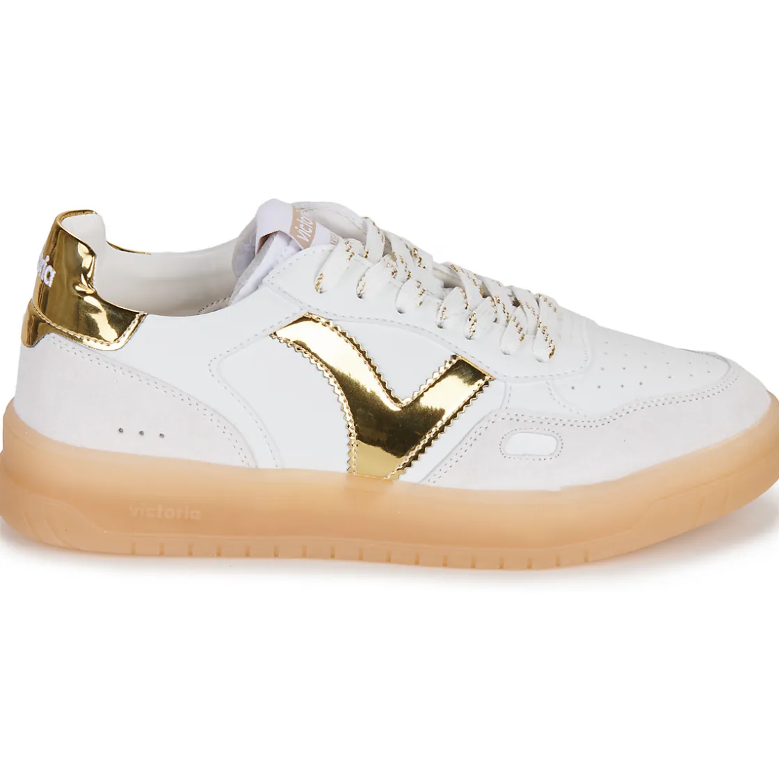 Victoria - SEUL EFECTO PIEL & SERRAJE LOGO METAL< Baskets Mode
